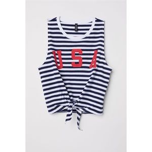 H&M USA Striped Tank